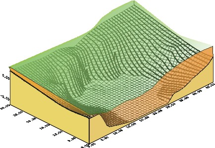 &Uuml;berschobene Kiesgrube